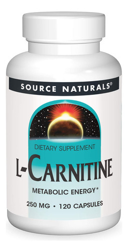 Source Naturals L-carnitine, 250mg, 120 Capsules Sn2009