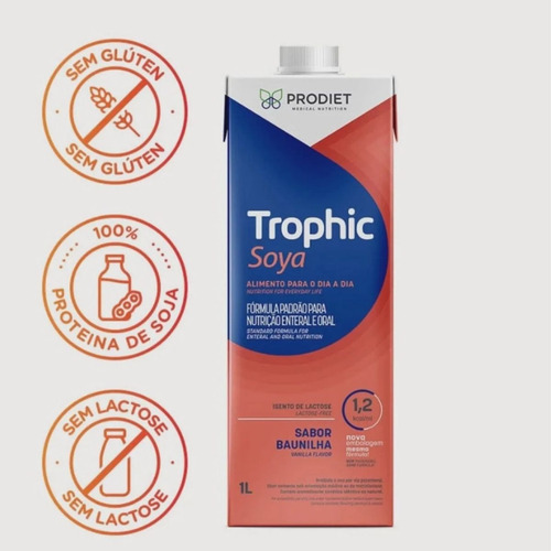 Trophic Soya 1.2 1 Litro Prodiet Dieta De Soja Enteral Oral