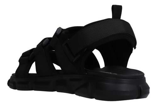 Sandalia Casual Caballero Ajustable Negro