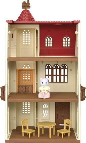 Sylvanian Families Casa 3 Pisos Ascensor + Muebles + Figura