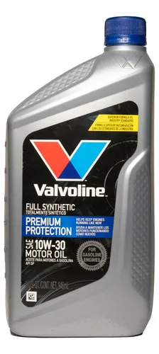 Valvoline 10w30 Gasolina / 100% Sintético / Api Sp / Cuarto