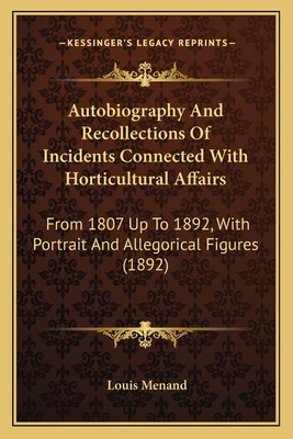 Libro Autobiography And Recollections Of Incidents Connec...