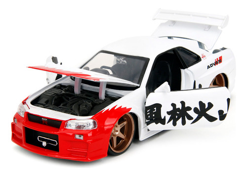 Nissan Skyline Gtr R34 2002 Ryu Street Fighter Jada 1/24