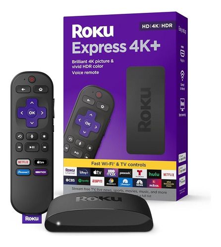 Convertidor Roku Express Tv 4k+ Fast Wifi Hd Hdr 3941r2 Acme