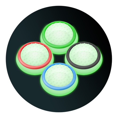 10 Gomas Fosforescente Para Ps5 Ps4 Xbox Joystick Silicón