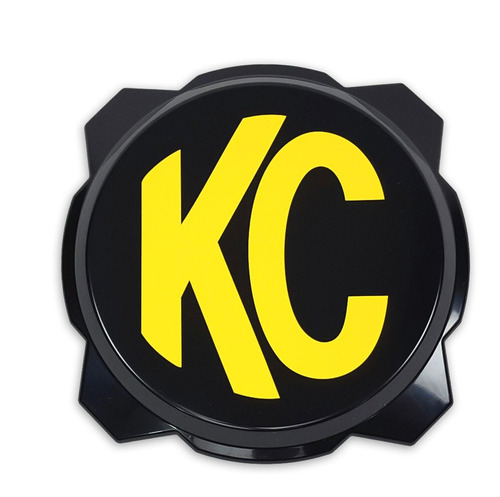 Kc Hilites 5111 Tapa Dura Negra Con Logotipo Amarillo Kc Par