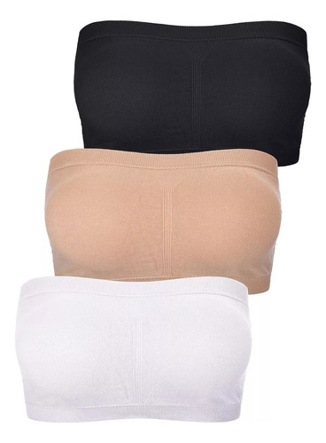 3pzs Brasier Push Up Strapless Sin Tirantes Y Invisible Bra