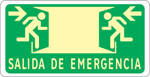 Salida De Emergencia  Estireno 60x30 Foto