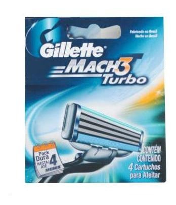Repuesto Afeitadora Gillette Mach3 Turbo Dispenser X4