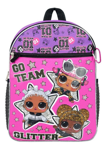 Mochila Y Bolsa Niñas Set 5 Piezas Lol Surprise Color Violeta