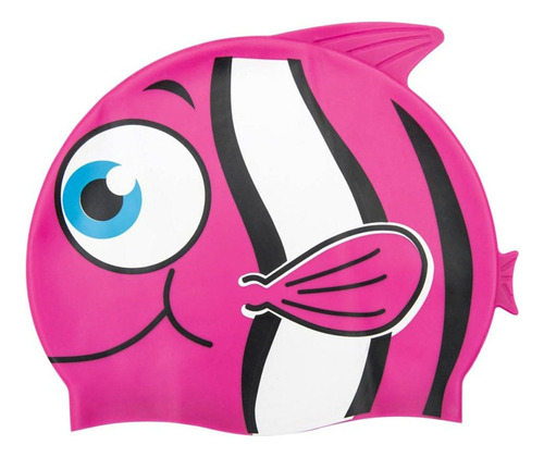 Gorra De Baño Natación Silicona P/niños Little Buddy Bestway Color Fucsia