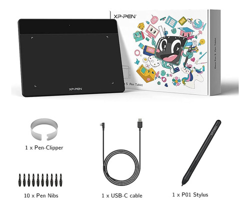 Mesa Digitalizadora Xp-pen Deco Fun S Preta Portátil