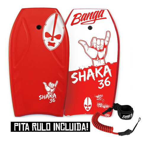 Bodyboard Banga® Shaka 36¨ + Pita Pirulo Barrenador Semi Pro