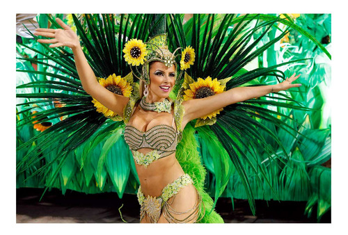 Vinilo 20x30cm Brasil Carnaval Rio Samba Musica P5