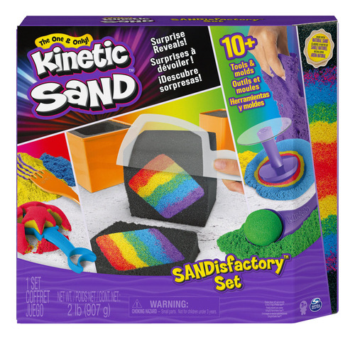 Arena Mágica Cinética Kinetic Sand + Herramientas P Niños +3