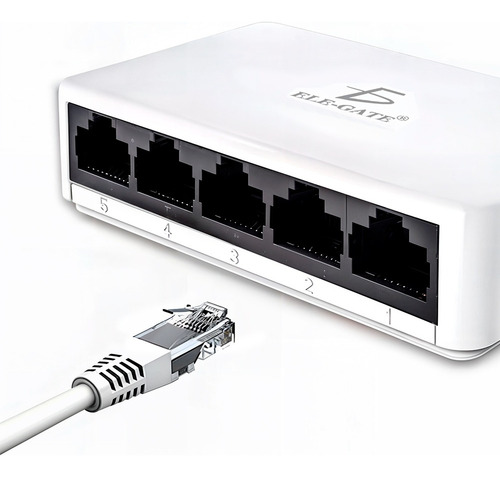 Hub Internet Switch Ethernet Rj45 5 Puertos Red 100m
