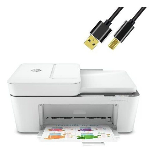 Impressora multifuncional de tinta colorida Hp Deskjet Plus 4158