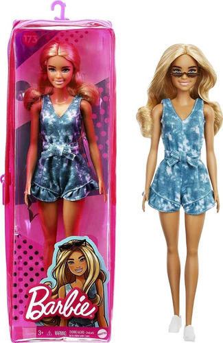 Barbie Fashionista #173 Trigueña Hermosa Con  Mameluco Tma+