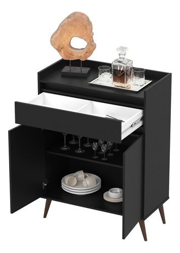 Imagem 3 de 4 de Buffet Aparador Hórus - Preto