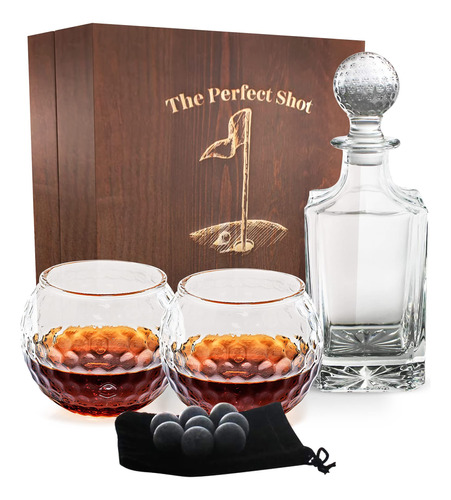 The Perfect Shot Whiskey Co. - Juego De Decantador Y Vaso De