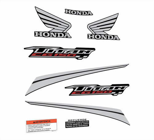 Calcos Honda Cg Titan 150 New Colores. Kit Diseño Original