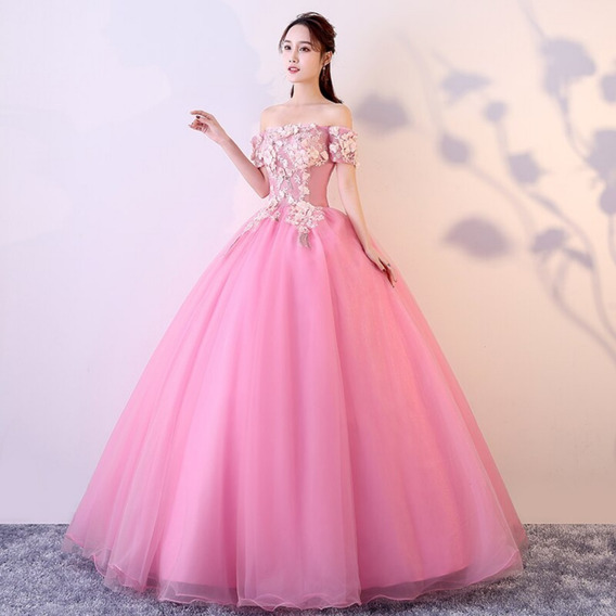 Vestidos De Quinceañeras Color Rosa | MercadoLibre 📦