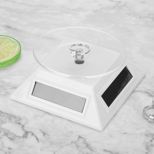 Vitrina De Joyería Solar Giratoria De 360 Grados
