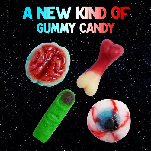 Partes Del Cuerpo De Gomitas Alienígenas 10 Onzas De Cereb