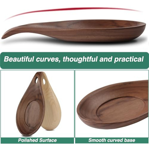 Descansa Cucharas De Madera Para Cocina, Soporte De Cuchara
