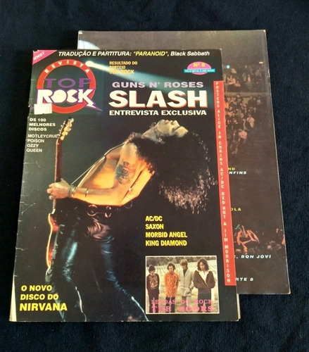 Revista Top Rock 8 - Slash (guns Roses, Nirvana, Saxon)