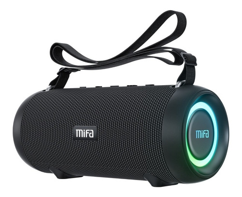 Bocina Mifa A90 Portátil Ip67 Con Bluetooth Bassup Tws Negra