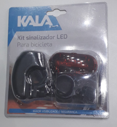 Kit Farol Dianteiro Sinalizador Traseiro Led Bicicleta Bike