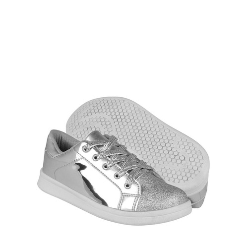 Tenis Miss Pink 15145 18-21 Charol Plata 