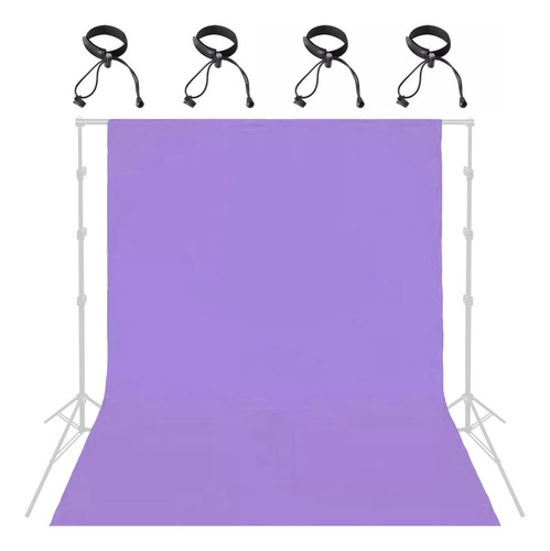 Ciclorama Fondo Morado 1.70x2m + 4 Pinzas Sujetadoras