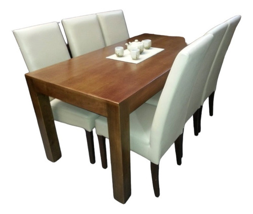 Juego De Comedor Con 6 Sillas Todas Tapizada Comedor- Sillas