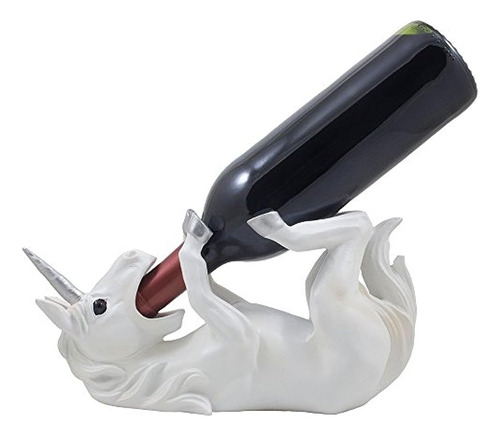 Estatua Decorativa De Unicornio Mágico Botella De Vino...