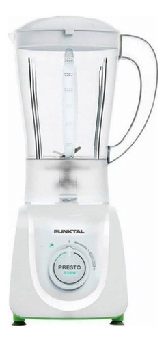 Licuadora Punktal PK-287 LI 1.5 L blanca con jarra de plástico 220V