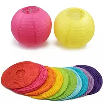 Comprar Kit 10 Luminárias Japonesa 30 Cm Coloridas Oriental Lanterna