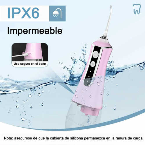 Irrigadores Bucales Flosser De Agua Portátil Y Recargable