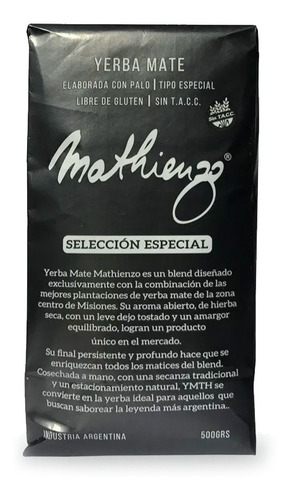 Yerba Mate Seleccion Especial  Mathienzo 500g