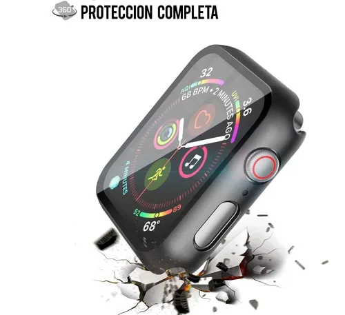 Protector Acrilico Rigido Negro Compatible Apple Watch