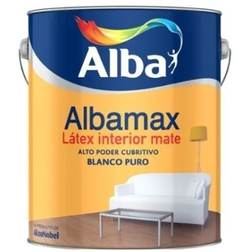 Albamax Pintura Latex Interior Blanco Mate 20 Lt