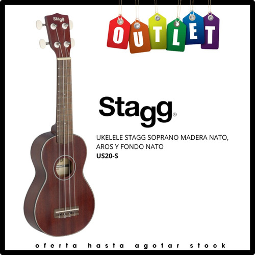 Ukelele Soprano Stagg Us20 Flower Outlet 39 (Reacondicionado)