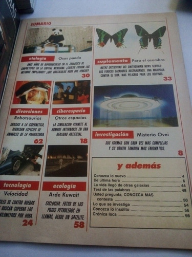 Imagen 2 de 4 de Revista Conozca Más Agosto 1991 Ovnis Qué Hay De Cierto
