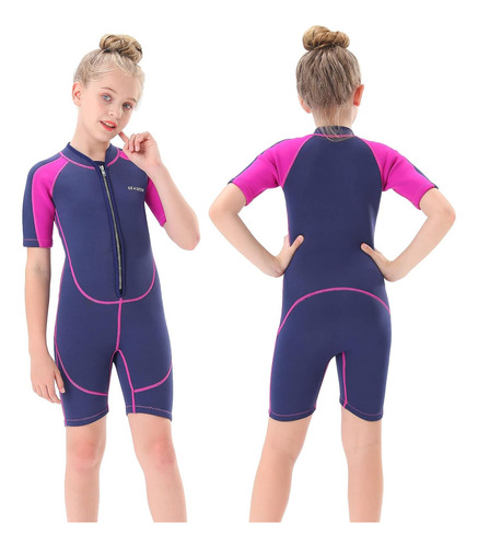 Traje De Neopreno Para Niños Y Niñas, Trajes De Buceo Cortos