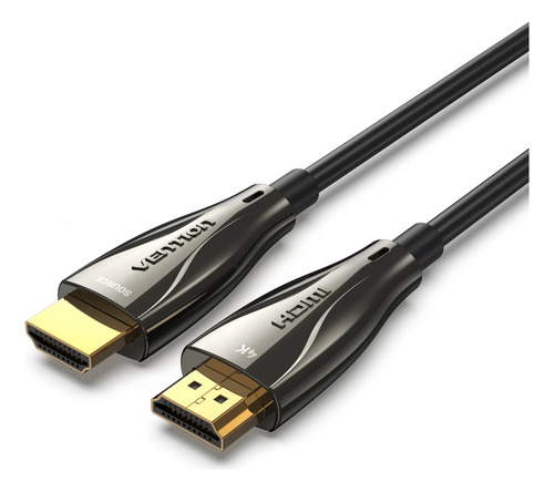 Cable Hdmi 2.0 Fibra Optica Vention - Certificado Profesional - 15 Metros - Ultra Hd 4k 60hz 18gbps - Hdcp2.2 Hdr - Para Pc / Notebook / Tv Proyector / Macbook / Consola - Alabn