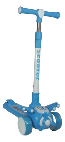 Scooter Monopatin Niños 3 Ruedas Con Luces Modelo Avión