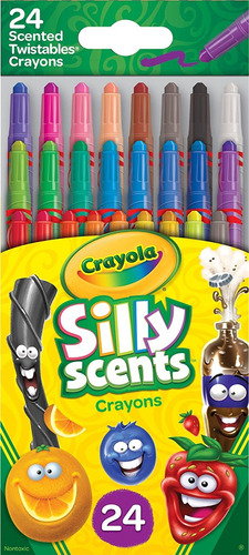 Crayola 24 Ct. Los Aromas Tonta Mini Twistables Perfumadas C