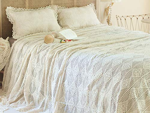 Abreeze Juego De Ropa De Cama De Algodón Vintage Colcha De G