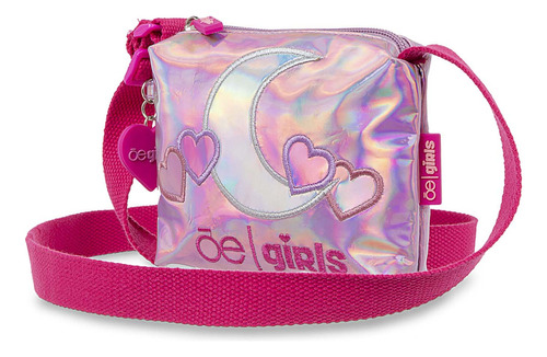 Bolsa Crossbody Cloe Girls Chica Para Niña Con Charm Color Rosa